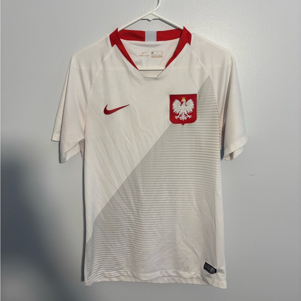 Nike Men's White Poland Jersey🇵🇱